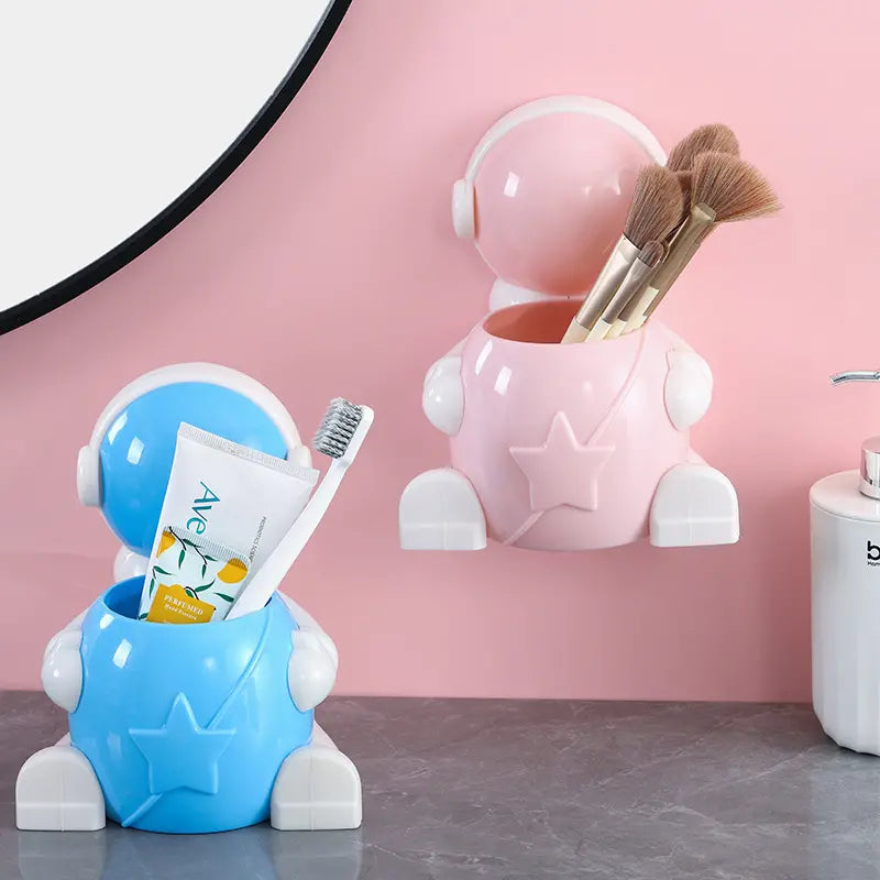 Astronaut Pen Holder, Multifunction Wall-mounted Shelf, Desktop Sundries Storage Box, Bedroom Bathroom Cosmetic Shelf Astronaut Pen Holder, Multifunction Wall-mounted Shelf, Desktop Sundries Storage Box, Bedroom Bathroom Cosmetic Shelf